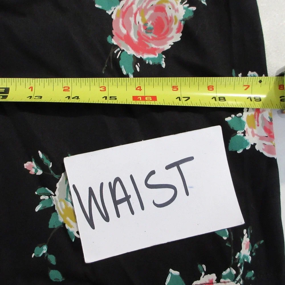 NWT Boden Womens Black Floral Rose Puff Sleeve Cotton Poplin Top US 8